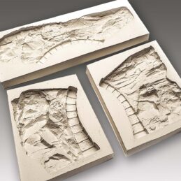 6307 – Set of silicone molds “Tunnel portal incorporated into rock section, 3 moulds