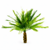 Handmade 10 cm model palm tree with dense foliage EMG-004