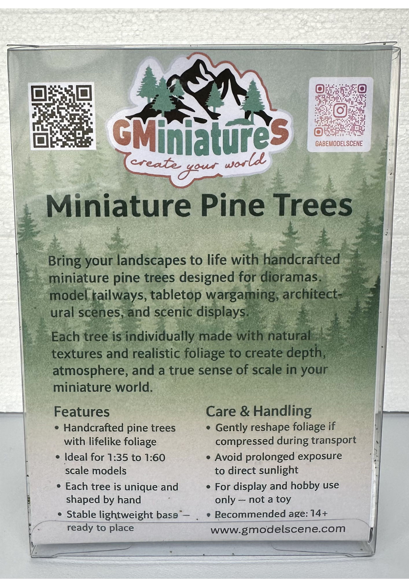 GMS Spruce Tree Set Medium Green – 15 cm 2 pcs | gms15m2 - Image 4