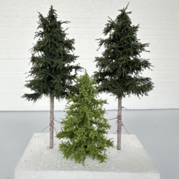 Alternative view of GMS Mixed Tree Set Medium Green – 3 pcs (2x15cm long trunk, 1x10cm spruce) | gmss